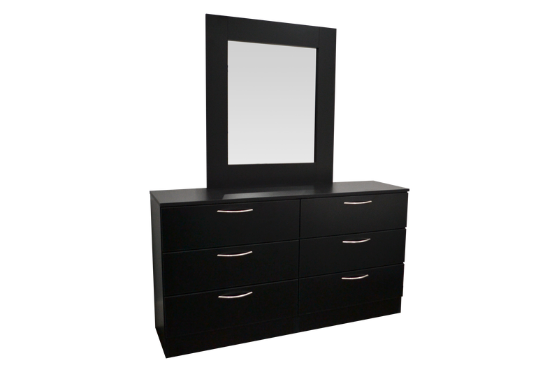 Allegro Dresser in Black Matte, with Optional Mirror