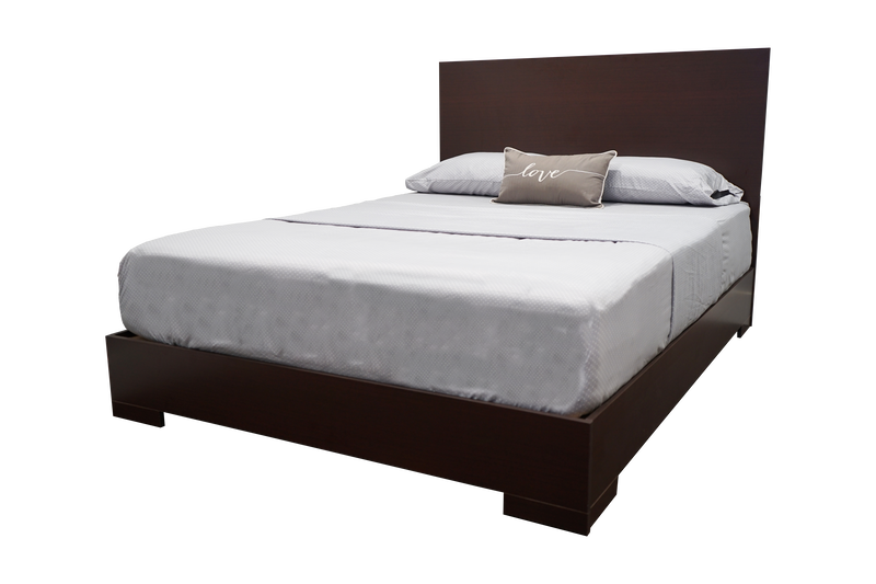 Tokyo Bed in Cappuccino Matte with Modern Platform