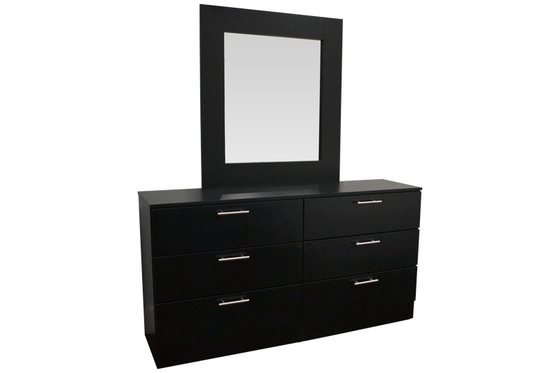 Tokyo Dresser in Black Matte, with Optional Mirror